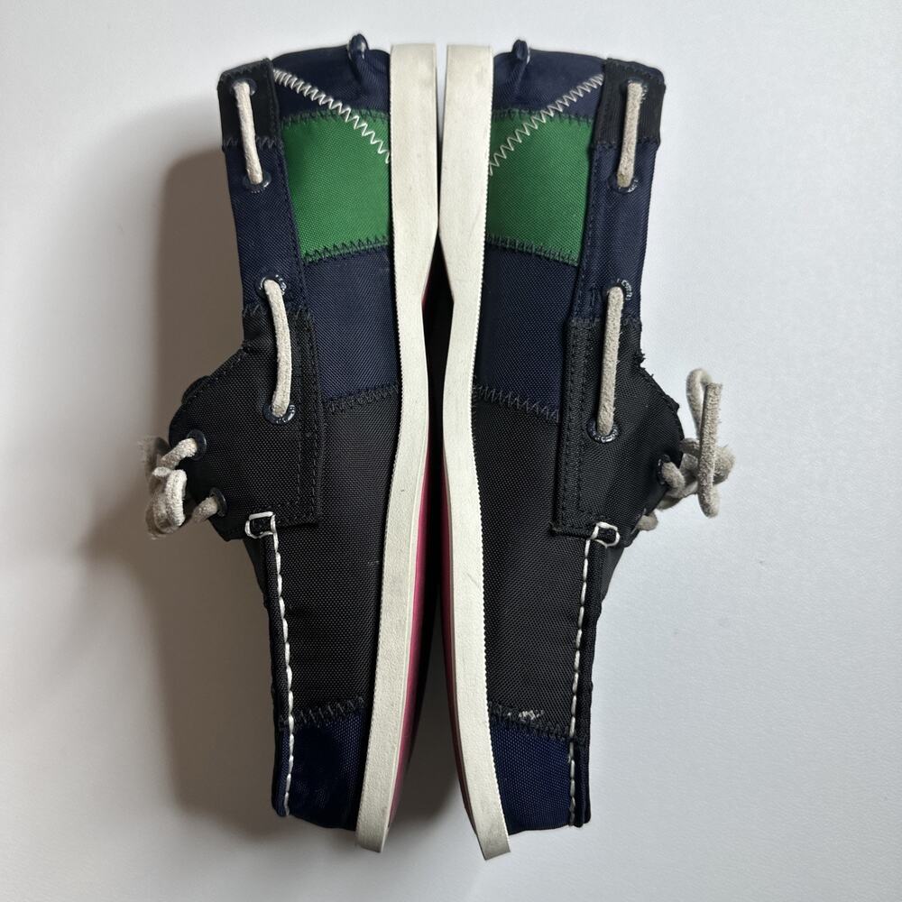 Sperry Green Pink Navy Authentic Original Bionic Boat Shoes Women's Size 7.5M - Picture 5 of 14